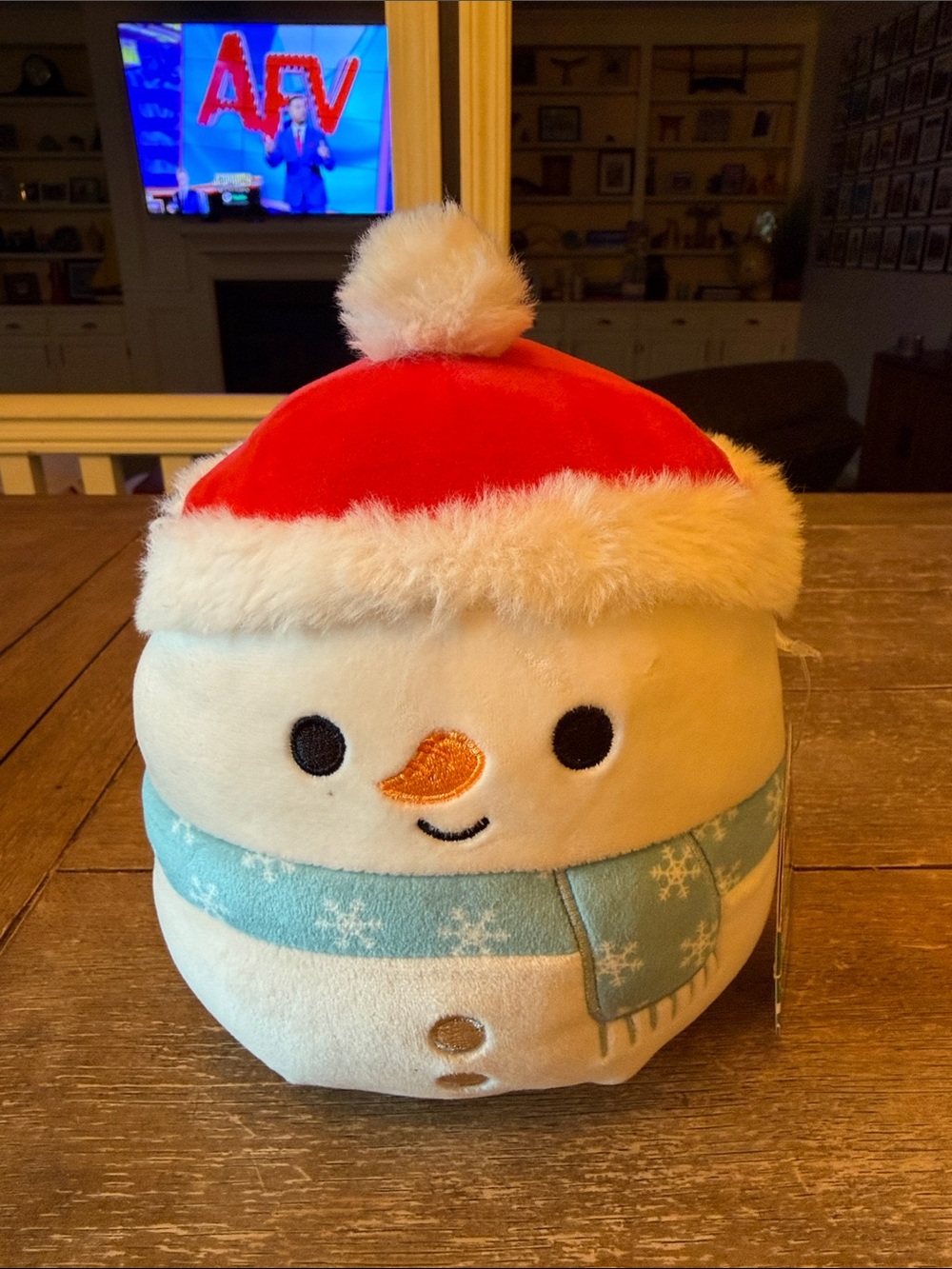 Squishmallow Plush Galindo Snowman Holiday Decorative NWT